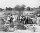 Turkey / Gallipoli Campaign: A French 75 gun battery at Cape Helles,1915